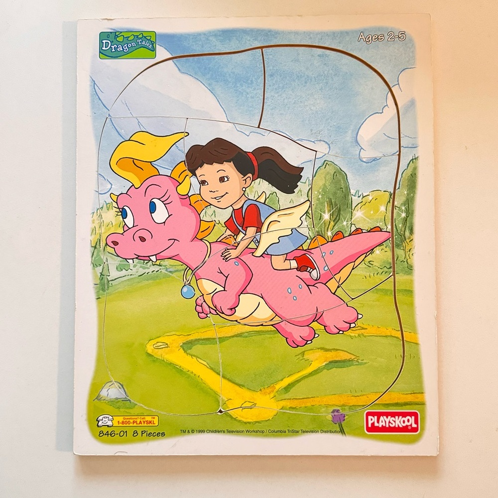 Vintage Dragon Tails Wood Puzzle